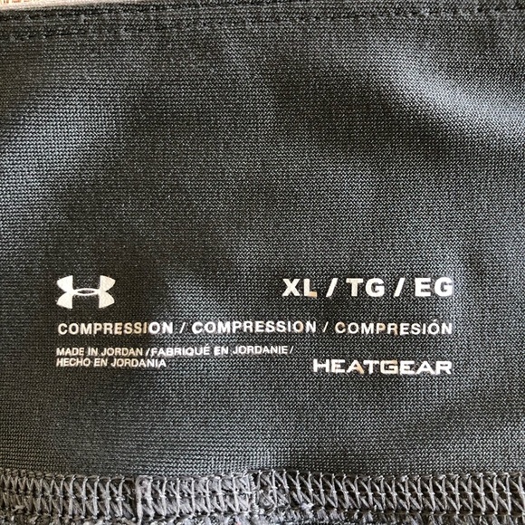 Under Armour Compression Drawstring Two Gray Tones, Pocket Leggings XL - Picture 12 of 13